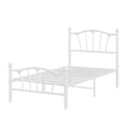 thumbnail image 1 of Yeshouse estructura de cama de plataforma metálica con cabecero y piecero, base resistente con listones metálicos, sin somier, fácil de montar, sin ruido y espacio de almacenamiento debajo de la cama, 1 of 9