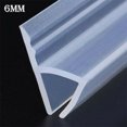 thumbnail image 1 of 2M Various Sizes Seal Strip Screen Door Bathroom Shower Water Silicone H Shape, 1 of 6