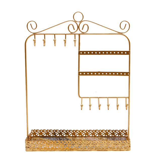 kurtrusly Jewelry Storage Rack Large Capacity Multifunctional Display Stand Delicate Decoration Organizer Household Living Room Tray jewelry holder