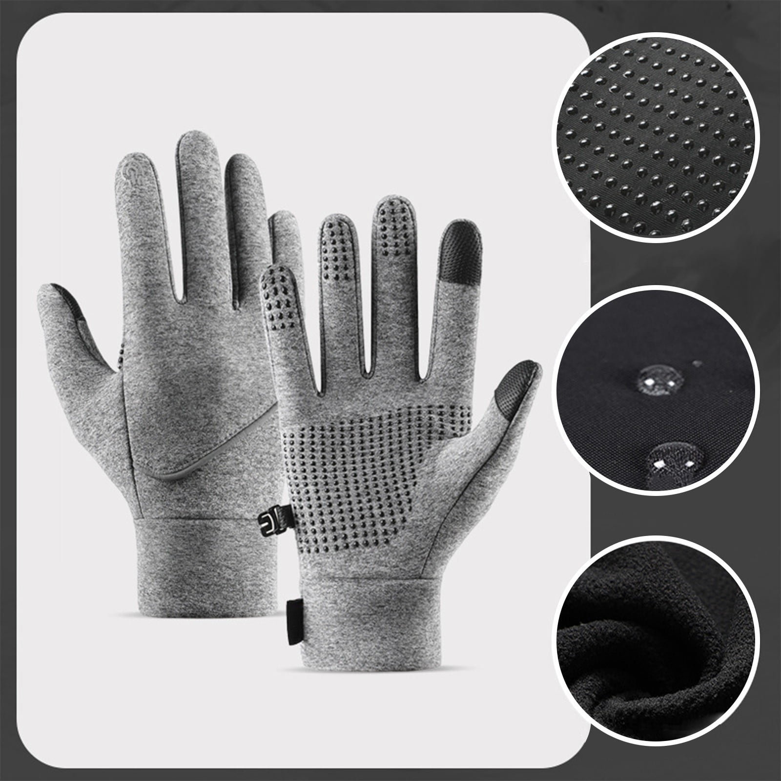 USB Rechargeable Heated Touchscreen Mittens for Winter Sports Gym Workouts Cycling Running Riding Ski and Weight Lifting