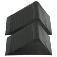thumbnail image 1 of EXHUMKY 2Pack Auto Wheel Chocks Rubber Black Prevent Vehicle Movement for RV, 1 of 3