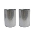 thumbnail image 1 of Christopher Knight Home Kaylee Modern Round Hammered Iron Accent Table (2 Pack) -Silver, 1 of 5