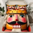 thumbnail image 2 of Manfei Ancuient Nutcracker Twin Sheet Sets,Merry Christmas Twin Fitted Sheet,Hapy New Year Flat Sheet For Girls,Super Cozy Room Decor,3 Pieces, 2 of 7