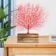 thumbnail image 5 of Ramas de coral, plantas artificiales de tallo seco para restaurante. Rojo (sin base), 5 of 9
