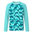 thumbnail image 2 of RTKFRFLM Kids UV Sun Protection Rashguard Shirt Tie Dye Long Sleeve Raglan Sleeve Quick Dry Swimwear Water Tops, 2 of 5