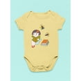 thumbnail image 3 of Girl Reads A Book Bodysuit Infant -Image by Shutterstock,  Newborn, 3 of 4