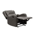 thumbnail image 5 of Lexicon Durant Faux Leather Glider Manual Recliner in Gray, 5 of 9