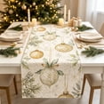 thumbnail image 4 of Toycle Christmas Linen Table Banners Festive Holiday Table Cover For Dining Table Home Party Tablecloth Decoration Multicolor, 4 of 6