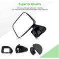 thumbnail image 2 of SCITOO Left Side Mirror Fit Compatible with 1987-1995 for Toyota Pickup 1987-1989 for Toyota 4Runner Manual Fold RM72004-111L, 2 of 5