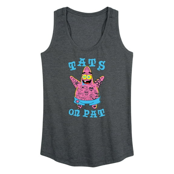 SpongeBob SquarePants - Tats On Pat - Women's Racerback Tank Top