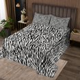 thumbnail image 2 of Erosebridal Abstract Black and White Coverlet Set King, Zebra Printed Bedding Set, Animal Room Decor 3-Piece, 2 of 5