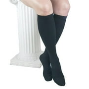 ITA-MED Microfiber Knee Highs - Compression (25-35 mmHg): H-304 Medium Black