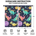 thumbnail image 2 of Blackout Kids Curtains,Cute Dinosaur Pattern Childrens Insulated Curtains Set Of 2,Bedroom Essentials,Toddler Room Decor 52x84in(132x213cm), 2 of 4