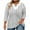 Gray 11, variant on Women's Blouses Shirts Summer Gradient Large V-neck 3/4 Sleeve Solid Color Tops Work Tunic Party Going Out Dressy