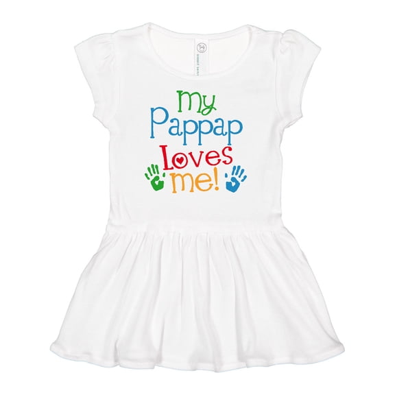Inktastic My Pappap Loves Me Gift Girls Baby Dress