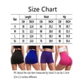 thumbnail image 3 of LELINTA Stretch Sexy Booty Yoga Shorts for Women High Waist Tummy Control Workout Running Yoga Shorts, 3 of 8