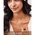 thumbnail image 2 of Yndra 18k Gold Plated Heart Necklace for Women,S925 Sterling Silver December Tanzanite Birthstone Crown Pendant Necklace,Jewelry Gift for Her Wife Mom Girlfriend,Birthday Mother’s Day Gift, 2 of 10
