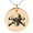 Rose, variant on Stainless Steel Iconic Pirate Crossbones Skull Engraved Small Medallion Circle Charm Pendant Necklace