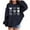 Navy, variant on Posijego Girls Valentine's Day Hooded Tops Loose Lightweight Hoodie Pullover Sweatshirt Long Sleeve Oversized
