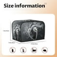 thumbnail image 5 of Kdxio Heart Illustration Print Toaster Cover Bread Machine Cover Fits for Most Standard 2 Slice Toasters,Keep Toaster Free From Dust And Fingerprint Oven Dustproof Cover, 5 of 7