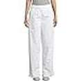 thumbnail image 3 of Uncommon Threads 4000-2504 Large Classic Basic Baggy Chef Pant with 3'' Elastic Waist in White, 3 of 4