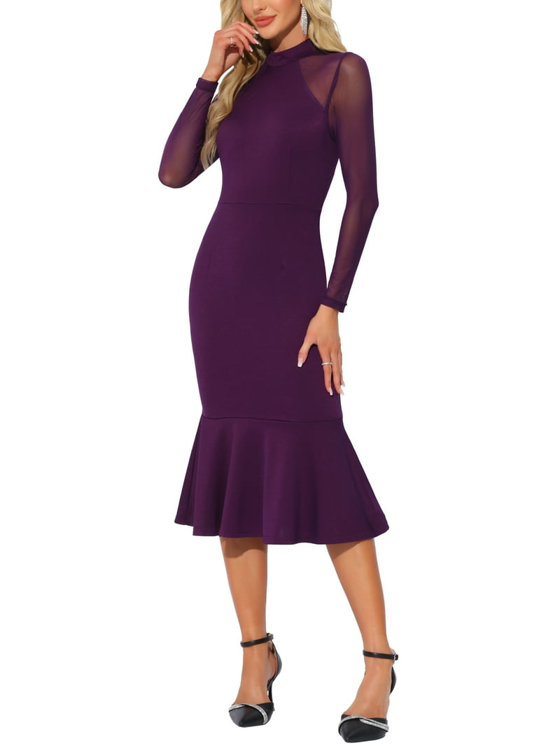 strapless open back dress Purple Floral Embroidered Georgette Semi Stitched Pakistani Suit main image 0