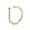 Gold, variant on D-Shaped Alloy Cartilage Tragus Septum Fake Piercing Nose Hoop Ring Jewelry -Silver-0.8cm