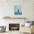 thumbnail image 3 of Stupell Industries Red Sailboat on Sea Transportation Painting Gallery Wrapped Canvas Art Print Wall Art, 24 x 30, 3 of 8