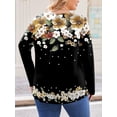 thumbnail image 2 of Weardear Womens Plus Size Long Sleeve Shirts V Neck Fall Tunic Tops for Dressy Casual, 2 of 5