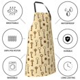 thumbnail image 5 of Kdxio Vintage Keys Apron with Pockets Adjustable Kitchen Aprons for Men Women Waterproof Aprons for Cooking,Drawing,Crafting, Baking Household Cleaning, 5 of 5