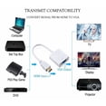 thumbnail image 2 of HDMI to VGA Adapter, HDMI to VGA Adapter Male to Female Gold-Plated Cord with Audio Compatible for Laptop, XBox 360 One, PS4 PS3-White, 2 of 5
