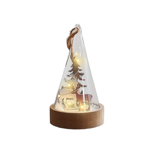 Botella Linterna de Vidrio de Navidad