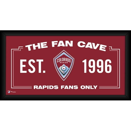 Colorado Rapids Framed 10" x 20" Fan Cave Collage