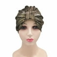 thumbnail image 3 of Weikingp Clearance! Headbands for Women, Head Hat Cap Ethnic Floral Hair Cover Wrap Turban Headwear Turban Cap, Bandanas for Women, Bandanas for Men Gold, 3 of 8