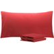 thumbnail image 1 of NTBAY Juego de 4 fundas de almohada Queen 100% microfibra cepillada de 1800 hilos, súper suaves y acogedoras, resistentes a las arrugas, la decoloración y las manchas con cierre de sobre, fundas de al, 1 of 4