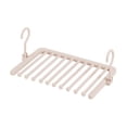 thumbnail image 2 of Percha para pantalones multicapa, percha plegable antideslizante, multifuncional Rosa 10 capas, 2 of 9