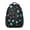 Alien Head and, variant on Alien Head and UFO Deep Black Pattern Backpack for School, Cute School Bag with Adjustable Shoulder Straps and Padded Back, 15.3"x11"x6.7"