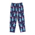 thumbnail image 4 of Naloa Silhouette Cats Print Women’s Ultra-Soft Comfy Pajama Lounge Pants with Pockets & Drawstring, 4 of 8