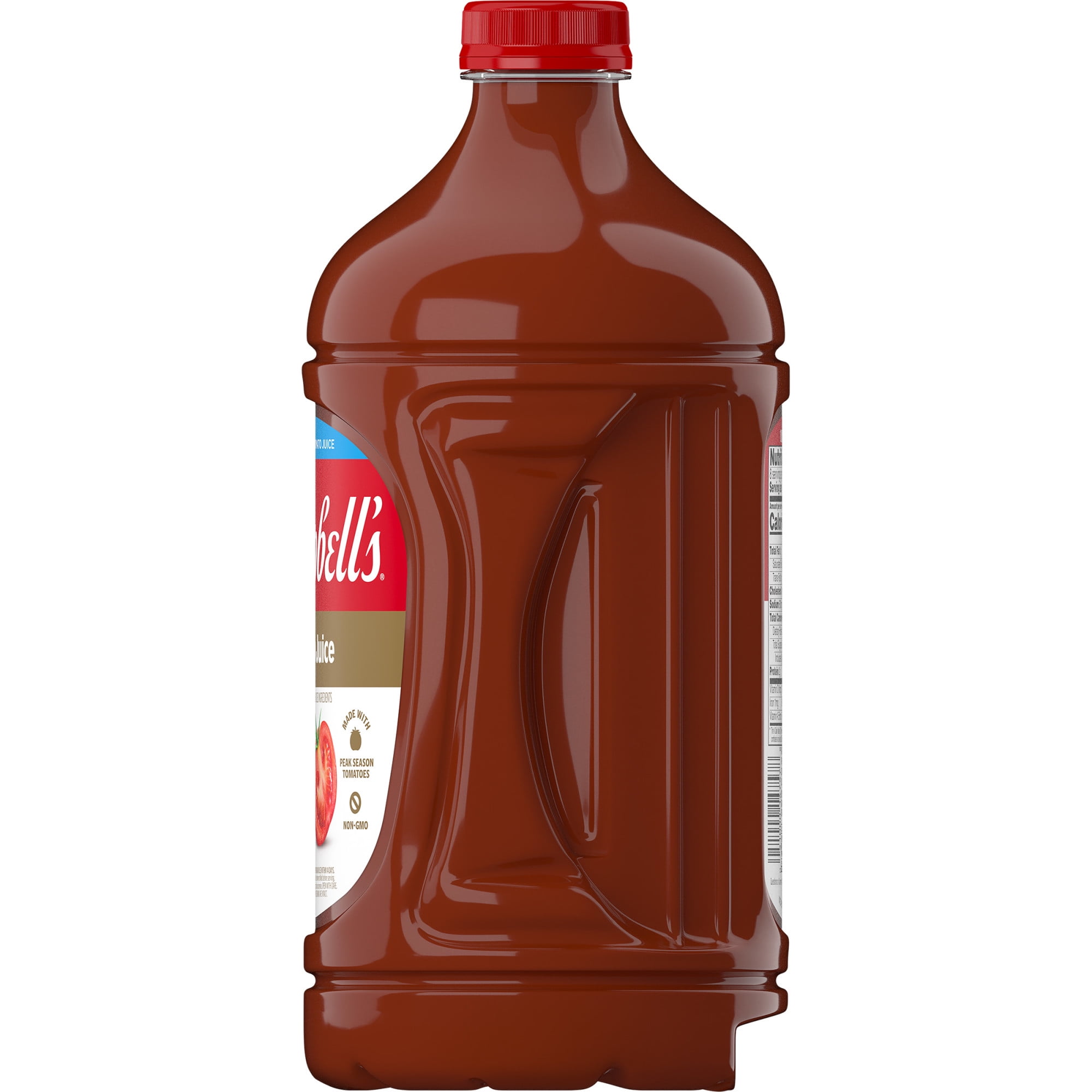 (6 pack) Campbell’s 100% Tomato Juice, 64 fl oz Bottle