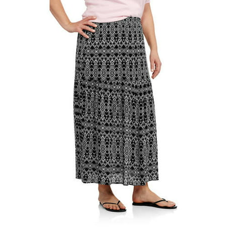 Faded Glory Women's Plus Gauze Maxi Skirt - Walmart.com