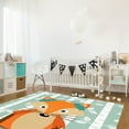 Cartoon Fox White Birch Carpets for Living Room Children's Room Carpet ...