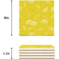 thumbnail image 3 of FMSHPON Lemon Set of 4 Coaster for Drinks, Absorbent Ceramic Stone Coasters Cup Mat with Cork Base for Home Kitchen Room Coffee Table Bar Decor, 3 of 4