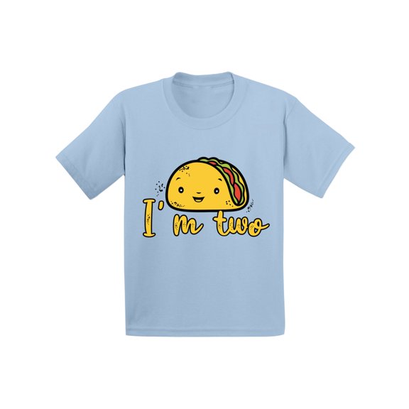 24 Months B-Day Boys Outfits - Cute Baby Boy Baby Girl Shirt Two Years Old - Taco I'm Two Infant Tee