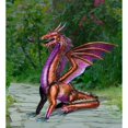 thumbnail image 2 of Regal Art & Gift Dragon Decor 30" - Red Metal 30.75" Mythical Figurine, 2 of 2