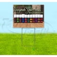 thumbnail image 1 of Essential Oils Invigorate Your Senses (18" x 24") Yard Sign, Includes Metal Step Stake, 1 of 6