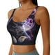 thumbnail image 2 of Fotbe Purple Moon Cat Sujetador Deportivo Largo sin Aros para Mujer con Almohadillas y Soporte Medio, Transpirable y Absorbente, Camiseta Tipo Chaleco o Tank Top-XX-Large, 2 of 8