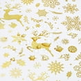thumbnail image 4 of Christmas Tablecloth 60×120 Inch, Gold Snowflake Christmas Table Cloth for Winter, Elk Christmas Tablecloths, Waterproof Xmas Table Cover for Table, Kitchen, Dining, Holiday, Rectangle, 4 of 5