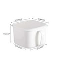 thumbnail image 3 of Household Refrigerator Storage Container with Lid, Plastic Fresh-keeping Box, Large Transparent Food Storage with Handle, for Kitchen Pantry Organization and Dry Goods, Miscellaneous Grain, by FAJHHA, 3 of 6