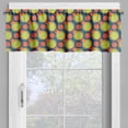 thumbnail image 4 of Ambesonne Retro Valance & Curtain, Orange and Green Circles, 55"x30", Yellow Green Orange, 4 of 6