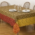 thumbnail image 1 of SARO 1221.M70120B 70 x 120 in. Rectangle Fall Foliage Leaf Design Jacquard Cotton Tablecloth  Multi Color, 1 of 1